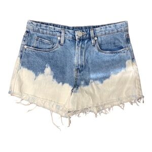 BLANK NYC Women’s The Barrow Vintage High Rise Denim Jean Shorts Size 28W